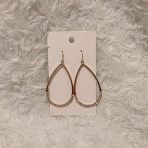 🌻 3 for $15 - Gold and Crystal hoop earrings